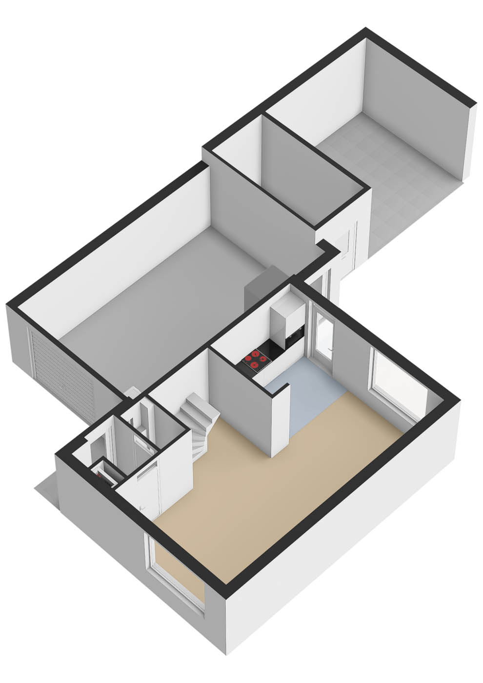 201_Begane grond - 3D