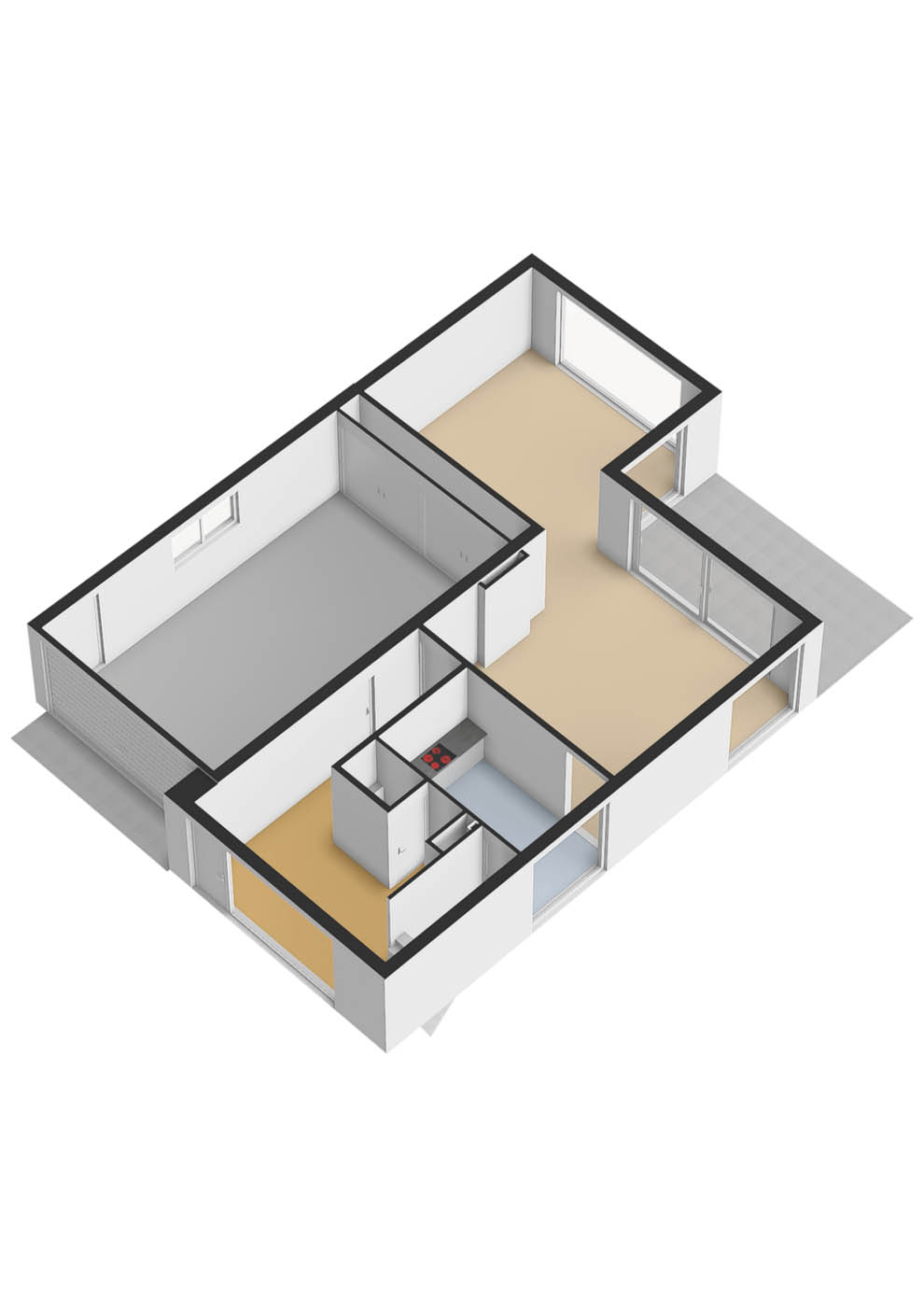 201_Begane grond - 3D